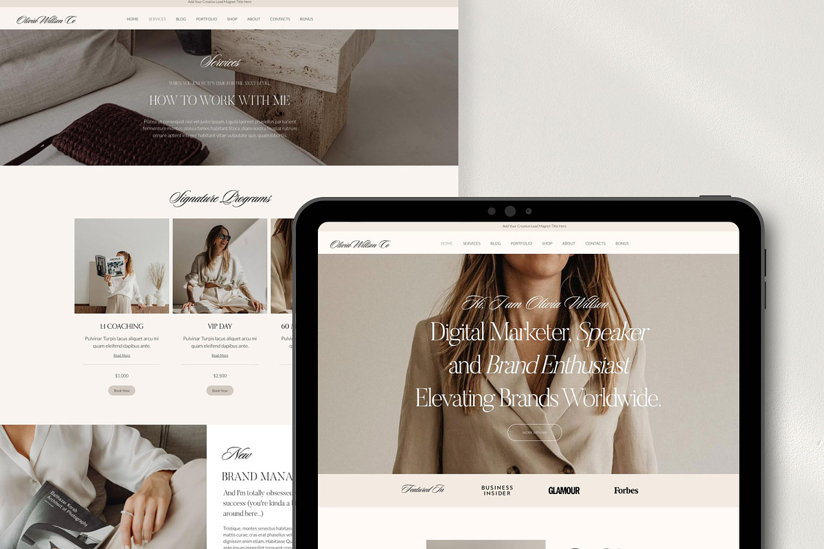 Wix Website Template for Coaches, a Wix Template by Presentibox (Photo 9 of 11)
