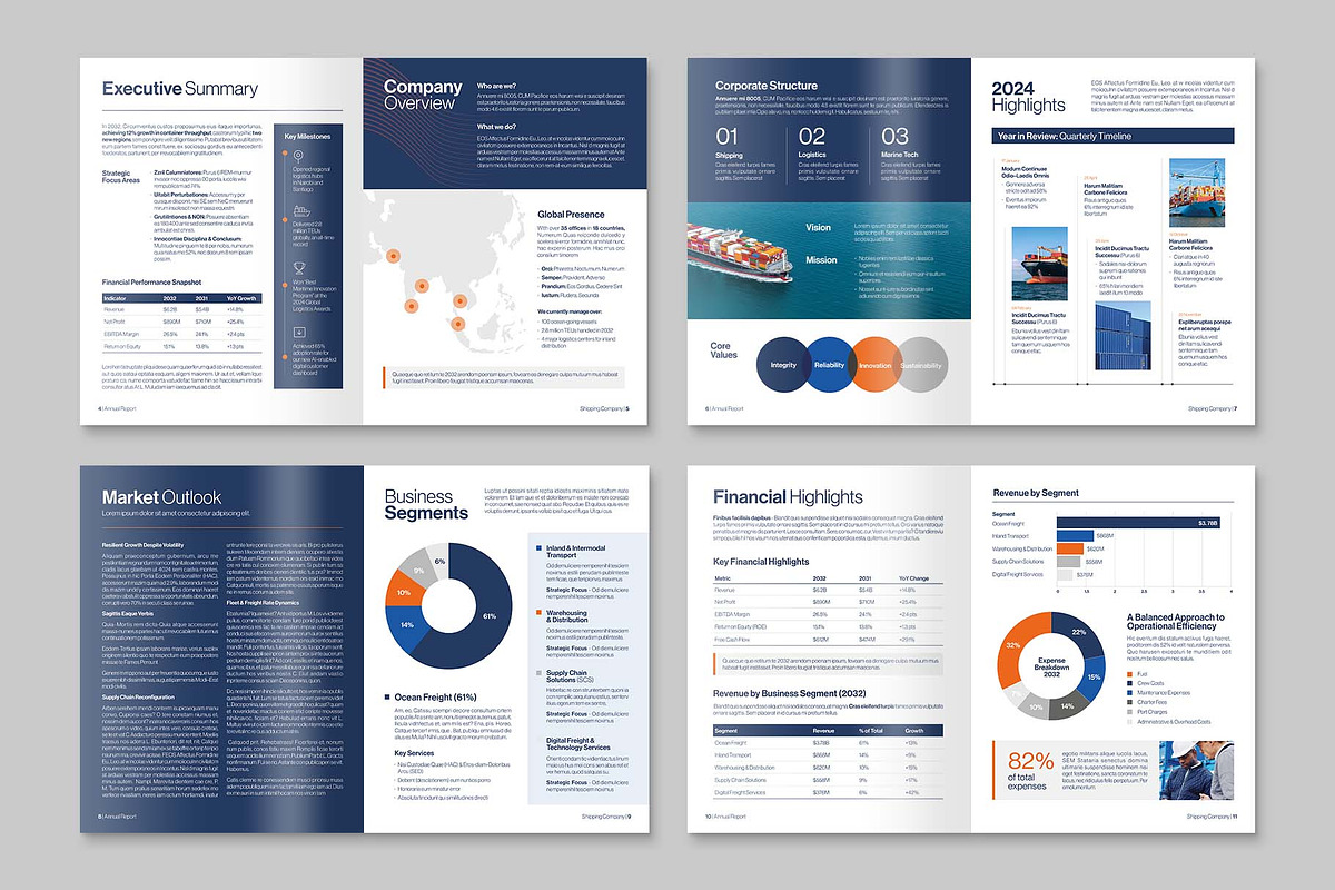 Annual Report Template, a Brochure Template by BrandPacks (Photo 3 of 6)