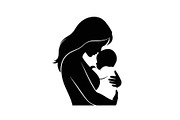 50 Mother and Baby Love Silhouette S, an Illustration by Designs_River (Thumbnail 33 of 51)