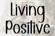 Living Positive, a Script Font by FreshTypeINK (Thumbnail 1 of 8)