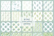 Big green set in watercolor., a Texture Illustration by BrushArtDesigns (Thumbnail 5 of 9)