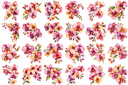 Watercolor Pink Orchid Clipart, an Illustration by Craft Nest (Thumbnail 12 of 12)