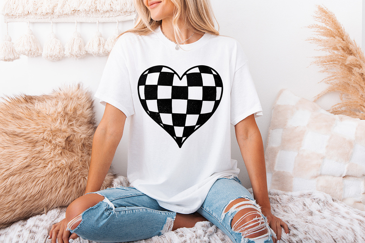 Checkered Heart PNG, Valentines Day, an Illustration by SharpMarketplace (Photo 3 of 9)