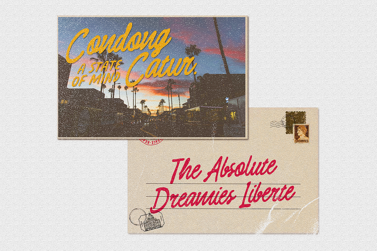 Dreamies Retro Script Font, a Script Font by Typeparties (Photo 8 of 9)