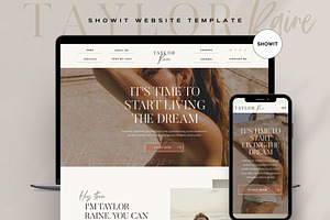 Showit Website Template Taylor