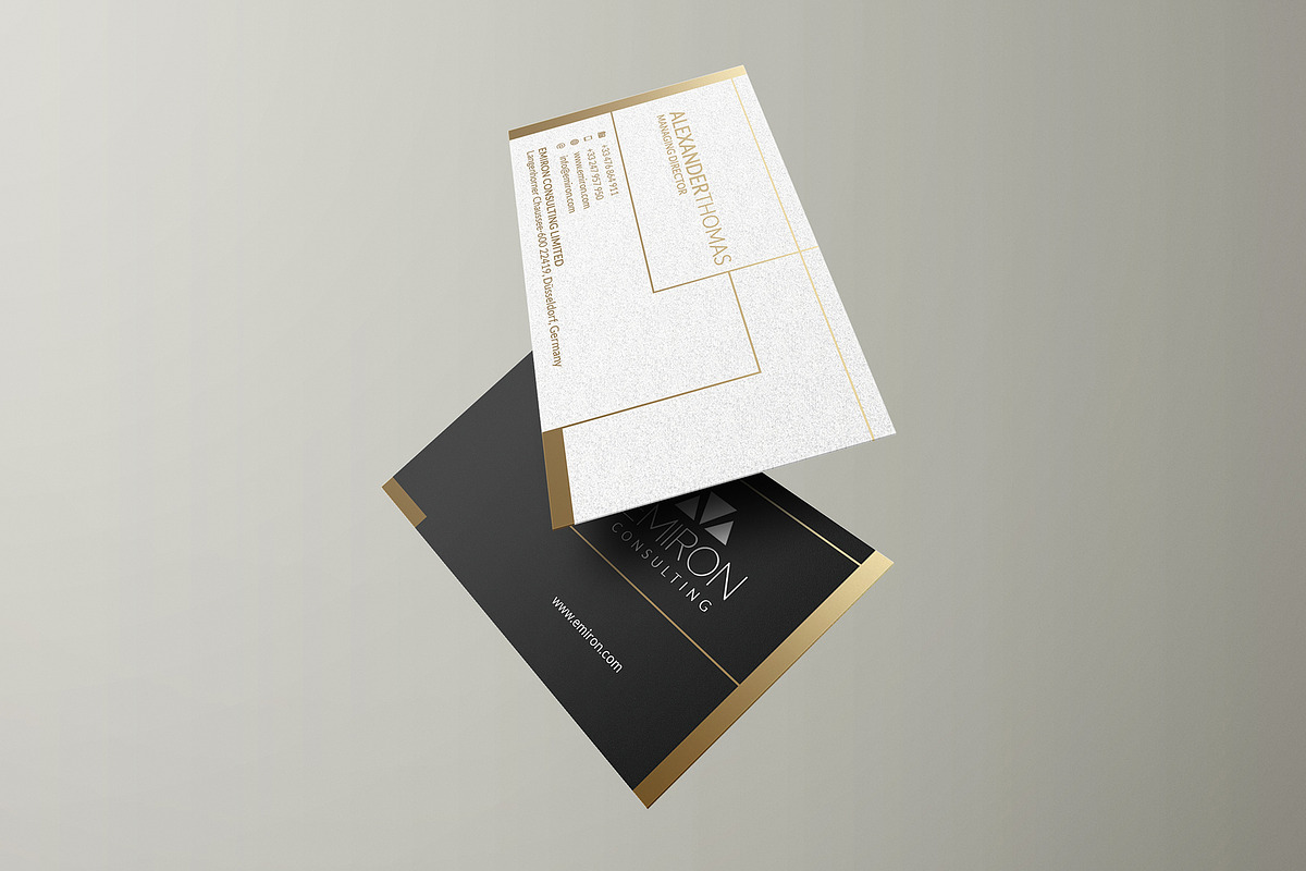 Luxury Gold Business Card, a Business Card Template by Marvel (Photo 2 of 5)