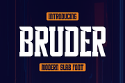 Bruder, a Slab Serif Font by lelevien (Thumbnail 6 of 6)