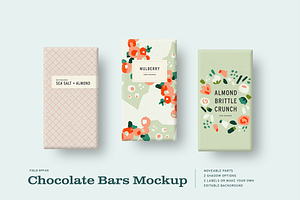 Chocolate Bars Mockup