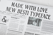 Besti, a Serif Font by Forberas Club (Thumbnail 3 of 5)