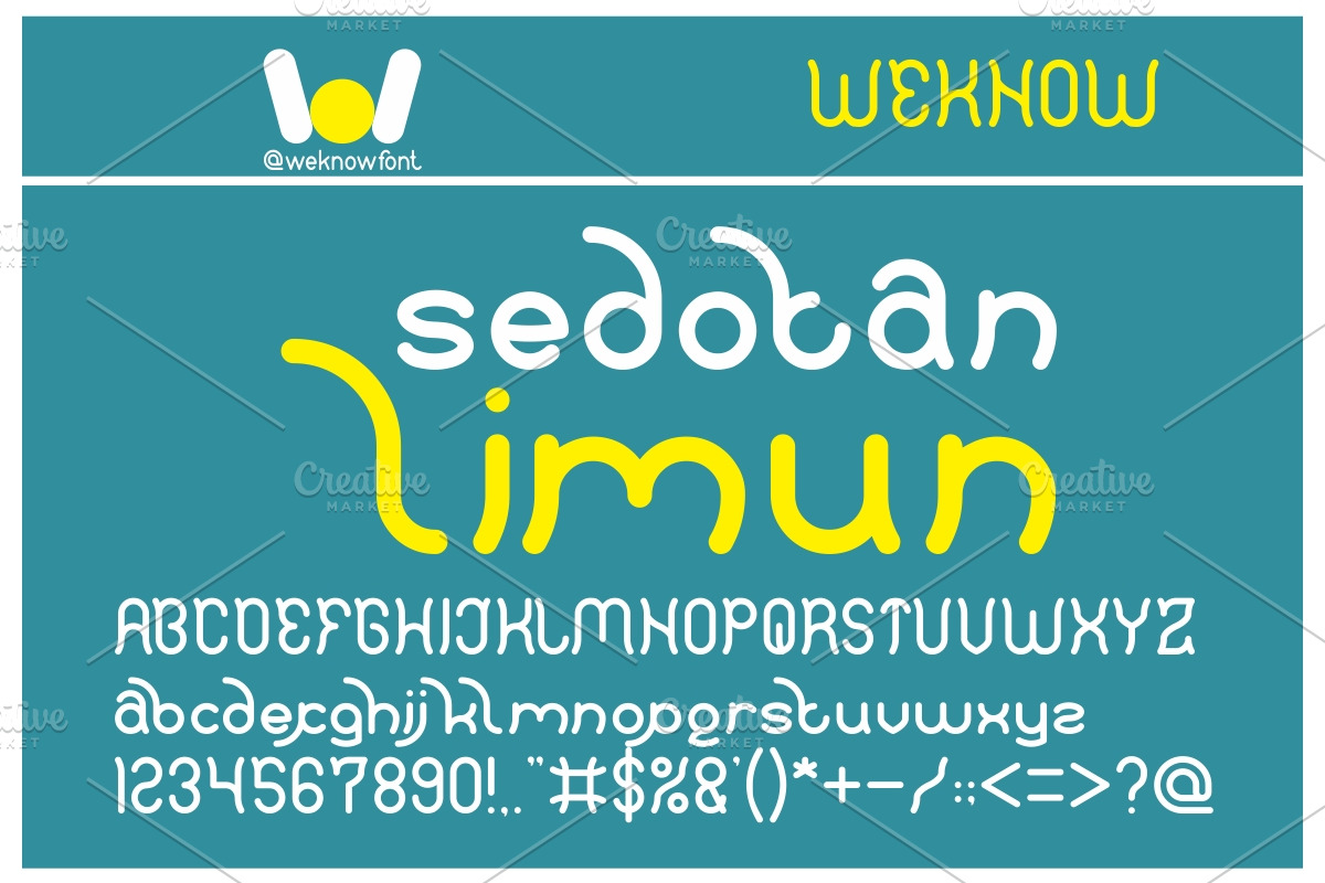 polysoup font, a Font by weknow (Photo 4 of 5)