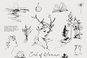 End of Summer: Line Art Collection, a Decorative Illustration by Purple (Thumbnail 8 of 12)