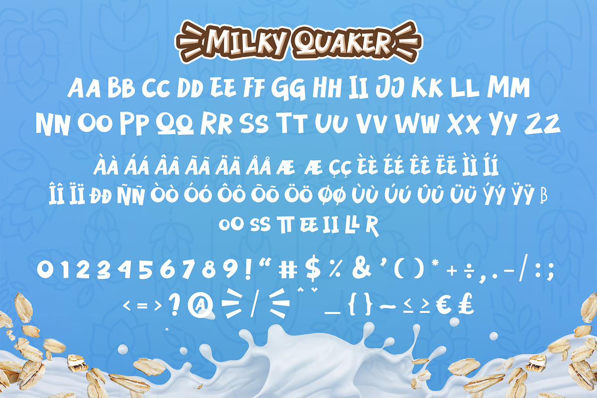 Milky Quaker - Playful Display Font, a Font by Almarkhatype (Photo 9 of 10)