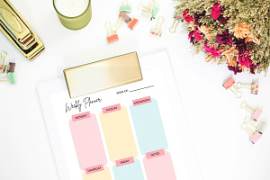 Five Day Weekly Planner Printable