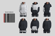 Mockups Woman Oversize Long Hoodies, a Hoody Mockup by Grow Design Craft Studio (Thumbnail 5 of 9)