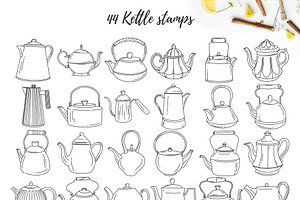 Kettles Stamp Brushes For Procreate