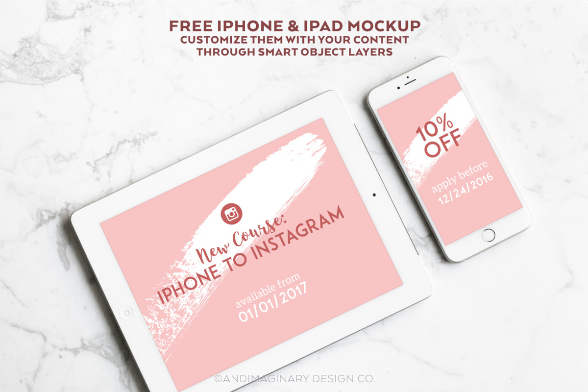 Dusty Pink INSTAGRAM BANNER Pack, a Social Media Template by Andimaginary Creative Co. (Photo 4 of 4)