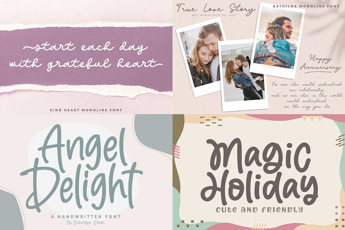 Monoline & Handwritten Font Bundle, a Script Font by Subectype Studio (Photo 6 of 8)