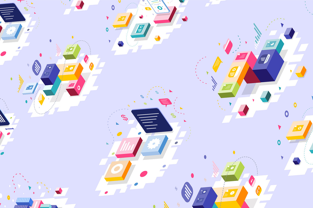 Business isometric bundle set, a Finance Illustration by foxndeer (Photo 3 of 4)