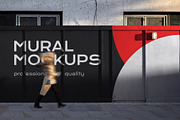 Street mural mockup bundle outdoor, an Advertising Mockup by FoundImages (Thumbnail 26 of 42)