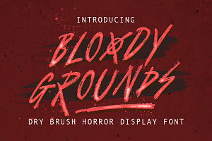 Bloody Grounds - Dry Brush Display