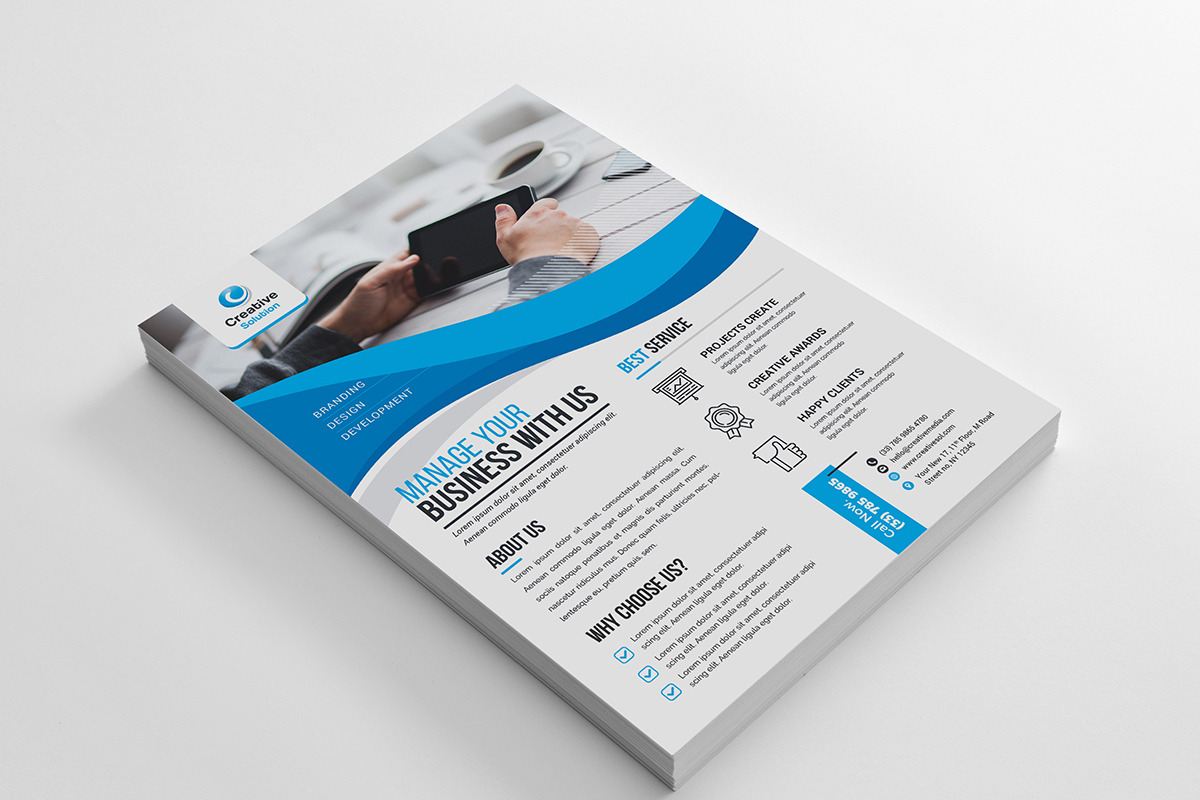 Corporate Flyer, a Flyer Template by GenerousArt (Photo 3 of 11)