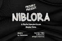 Niblora Playful Display Font