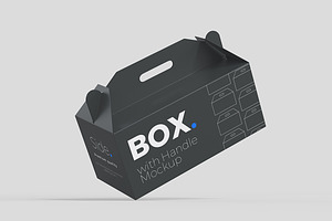Box with handle Mockup