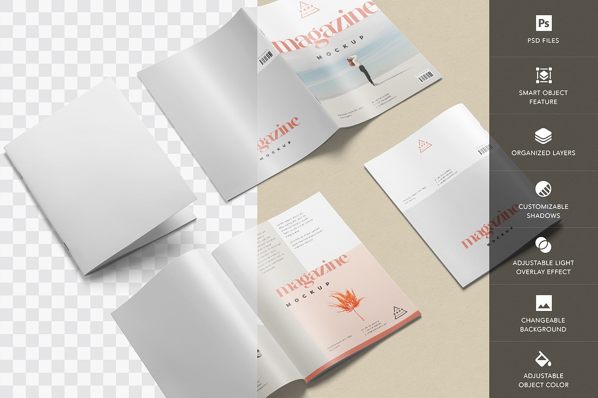 Magazine Mockup, a Product Mockup by GfxFoundry (Photo 2 of 5)