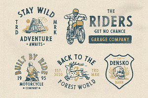 Outdoor Badge Logo And Illustrations