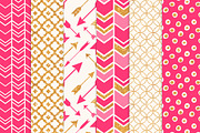 Hot Pink Bohemian Glitter Patterns, a Pattern Graphic by Amanda Ilkov (Thumbnail 3 of 3)