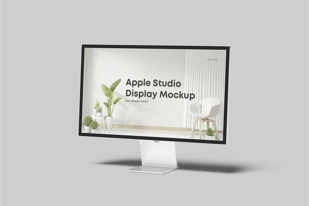 Apple Studio Display Mockup, a Mac Mockup by Graphiculon (Photo 4 of 11)