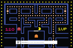 Retro Pacman Vector