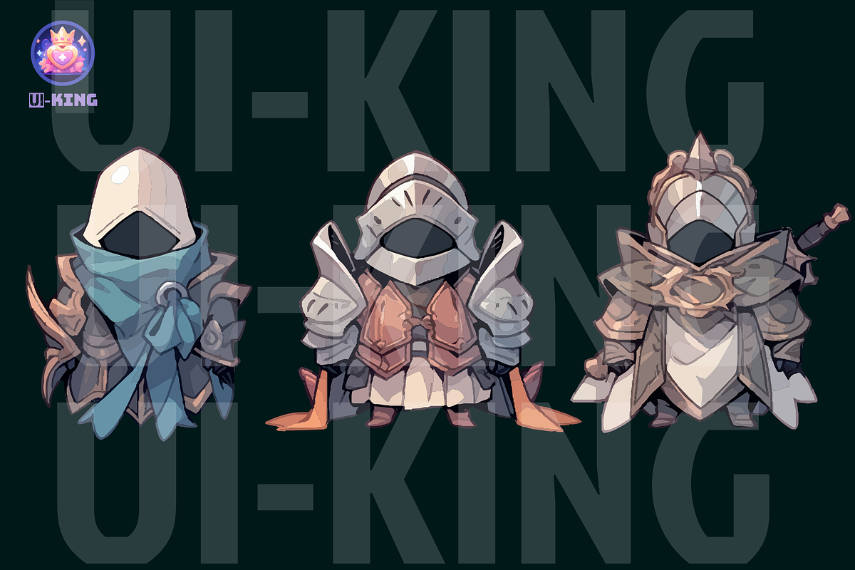 VECTOR KNIGHT GEARS UI, a Person Illustration by UI-KING