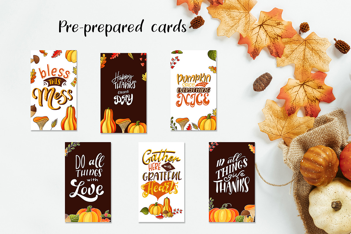 Thanksgiving holiday overlay+clipart, an Illustration by Astarte_design (Photo 8 of 13)
