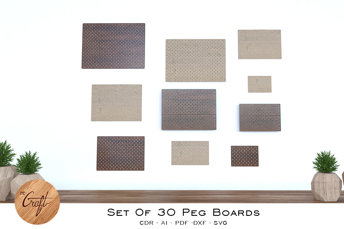 Set Of 30 Peg Boards preview 2