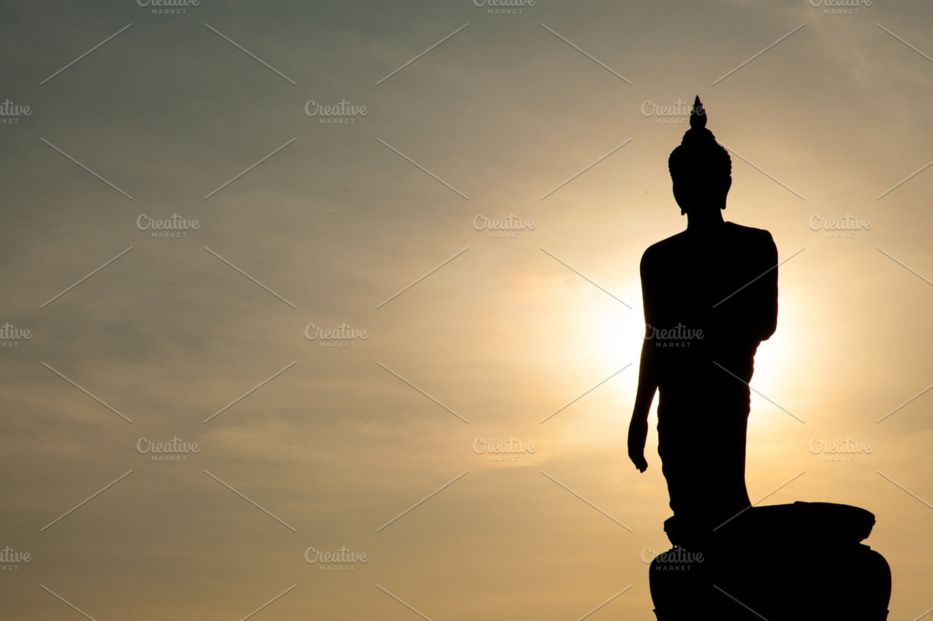 Larger buddha stock photo, an Architecture Photo by a454