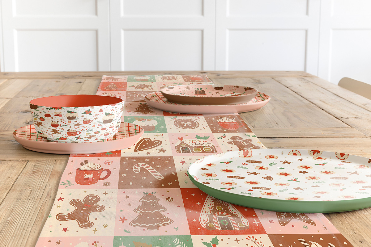 Christmas gingerbread patterns, a Pattern Graphic by Tani Kuzminka (Photo 6 of 20)