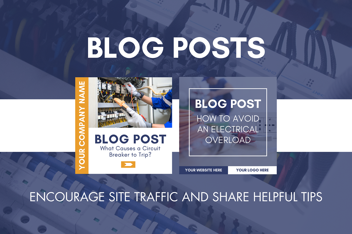 Electrician Social Marketing, a Social Media Template by ShayMadeWhat (Photo 5 of 6)