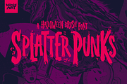 Splatterpunks A Halloween Brush Font, a Font by Wingsart Studio (Thumbnail 1 of 15)
