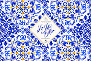 Amalfi Lemons & Mediterranean Tiles, a Pattern Graphic by KaramfilaS (Thumbnail 7 of 23)