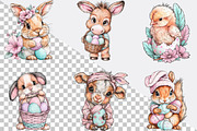 Easter Spring Animals Clipart Bundl, an Illustration by SVGArt (Thumbnail 2 of 7)