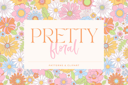 Pretty Floral Patterns & Clipart