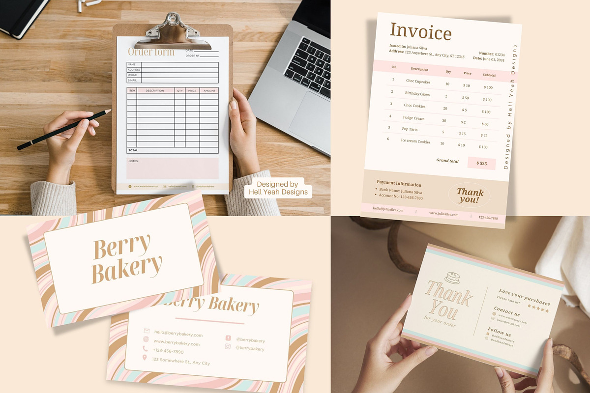 Boutique Bakery Branding Starter Kit, a Branding & Logo Template by Hell Yeah Designs (Photo 17 of 19)