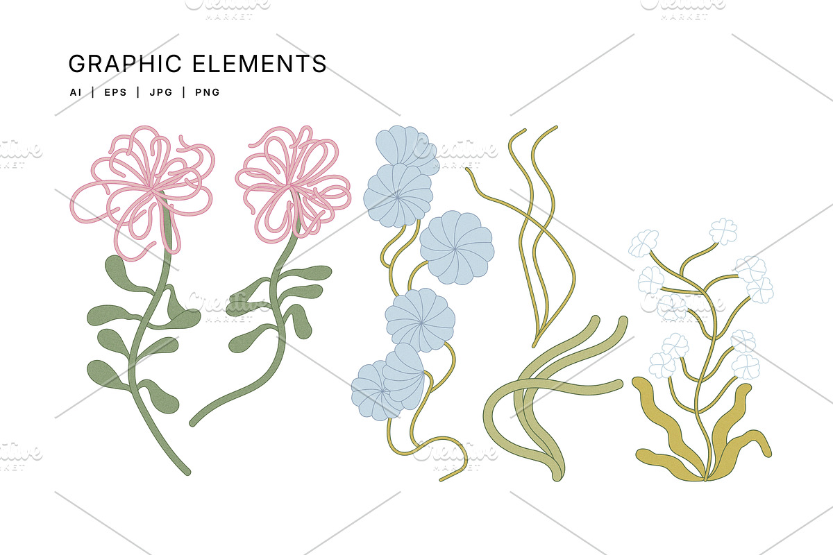 Floral Blossom. Seamless patterns, a Pattern Graphic by oxygen_8 (Photo 5 of 8)