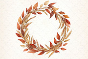 Autumn Leaves & Harvest Clipart, an Illustration by DreamCafeArt (Thumbnail 5 of 5)