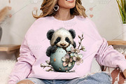 Whimsical Easter Panda Clipart PNG, an Illustration by Canvas Craft (Thumbnail 5 of 7)
