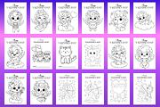 Valentine's Day Coloring Book, a Print Template by Art's and patterns (Thumbnail 3 of 9)