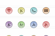 25 Disability Inclusion Icons, a Solid Icon by IconBunny (Thumbnail 2 of 2)