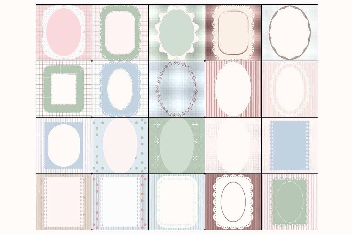 Pastel Aesthetic FRAMES PNG, a Background Graphic by NatalieArtsDenysenko (Photo 3 of 7)