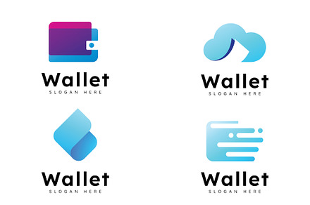 E wallet logo design vector design, a Branding & Logo Template by T.Vooka